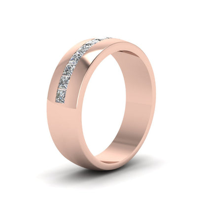 Mens Channel Set Square Wedding Ring Fascinating Diamonds