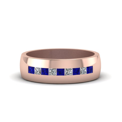 Mens Channel Set Square Wedding Ring Fascinating Diamonds