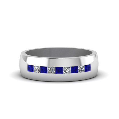 Mens Channel Set Square Wedding Ring Fascinating Diamonds