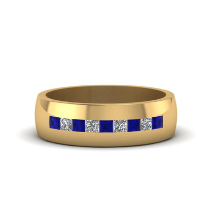 Mens Channel Set Square Wedding Ring Fascinating Diamonds