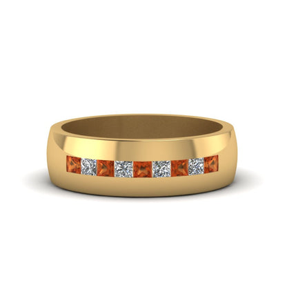 Mens Channel Set Square Wedding Ring Fascinating Diamonds