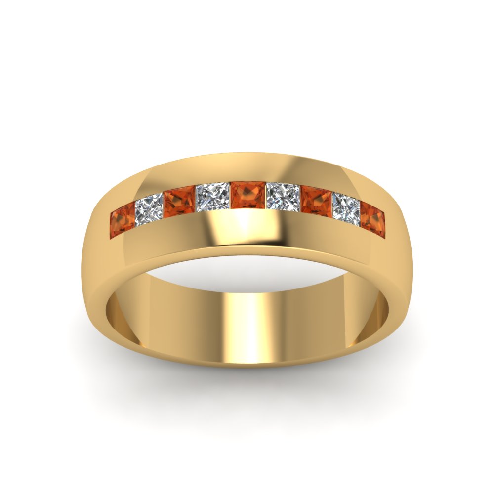Mens Channel Set Square Wedding Ring Fascinating Diamonds