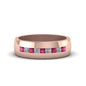Mens Channel Set Square Wedding Ring Fascinating Diamonds