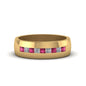 Mens Channel Set Square Wedding Ring Fascinating Diamonds