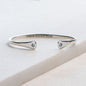 Charmed - Horseshoe Nail Moissanite Stone Bracelet in Silver Urban-Equestrian