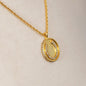 Chauncy Pave Equestrian Horseshoe Necklace in Gold Urban-Equestrian