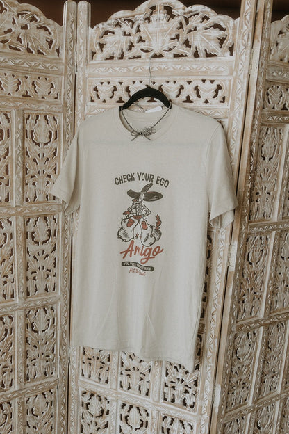 Check Your Ego Amigo Cowboy Graphic Tee Wild Junkie