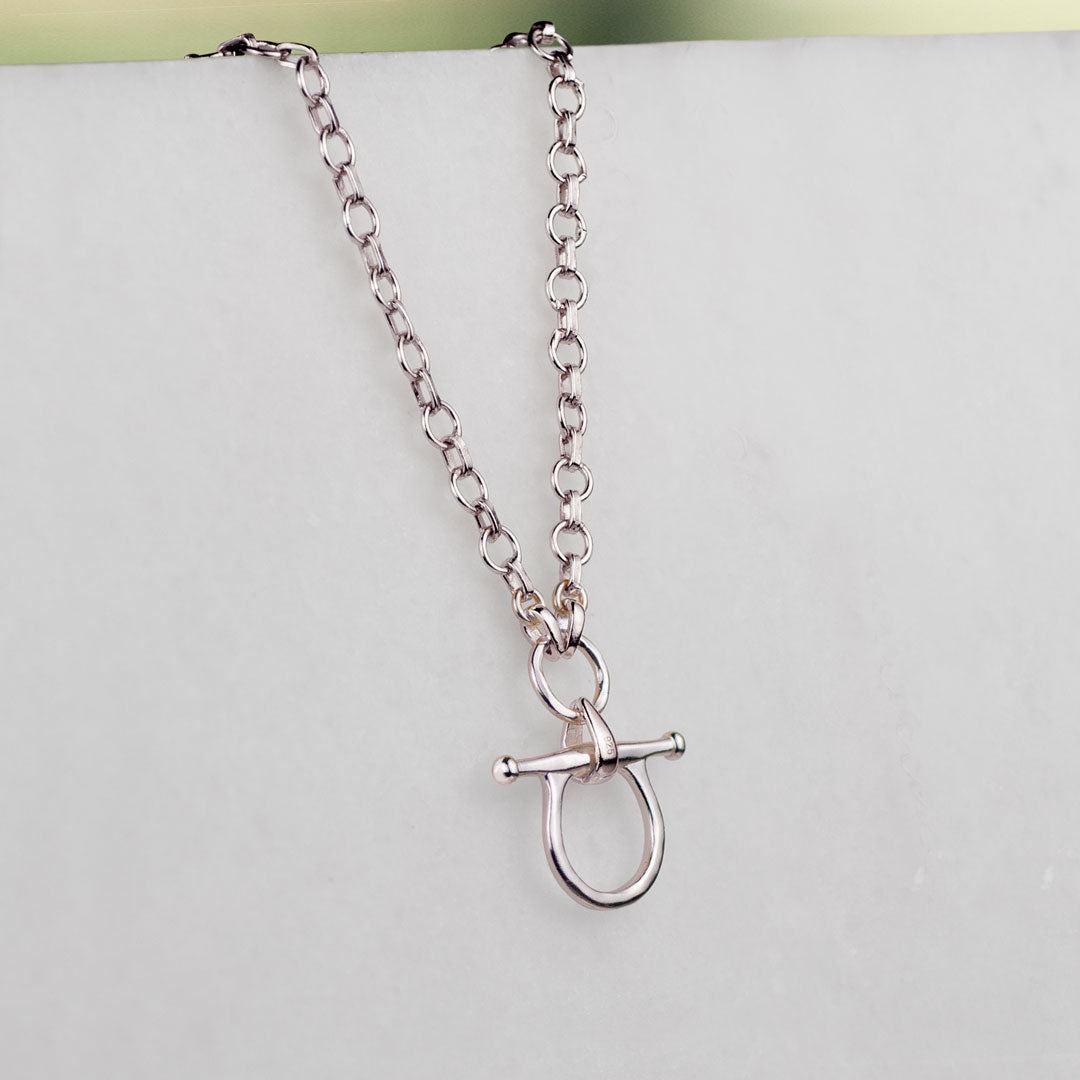 Chelsea - Equestrian Horse Bit Necklace in Silver Urban-Equestrian