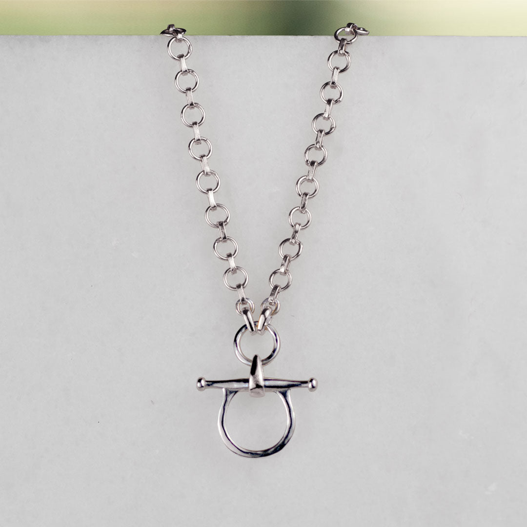 Chelsea - Equestrian Horse Bit Necklace in Silver Urban-Equestrian
