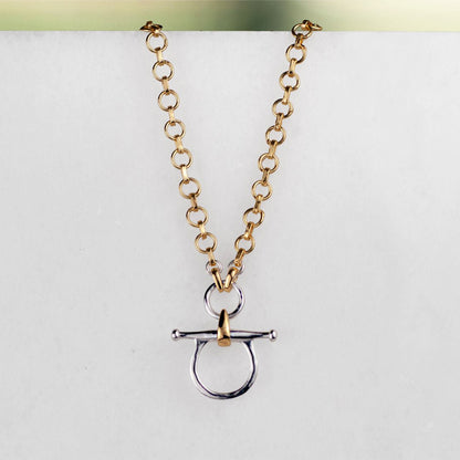 Chelsea - Two Tone Equestrian Horse Bit Necklace Urban-Equestrian