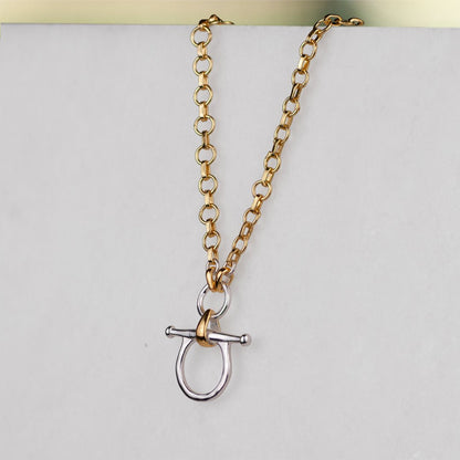 Chelsea - Two Tone Equestrian Horse Bit Necklace Urban-Equestrian