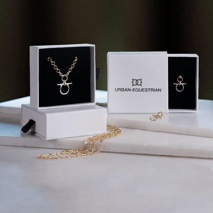 Chelsea - Two Tone Equestrian Horse Bit Necklace Urban-Equestrian