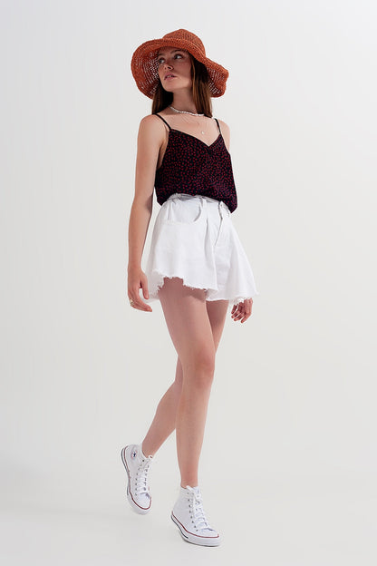 Cherry top in black Q2store