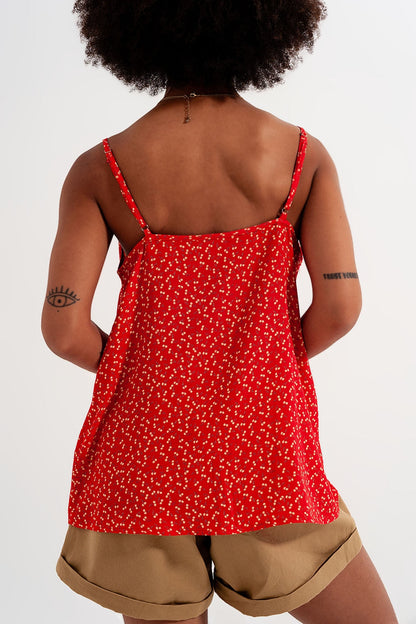 Cherry top in red Q2store