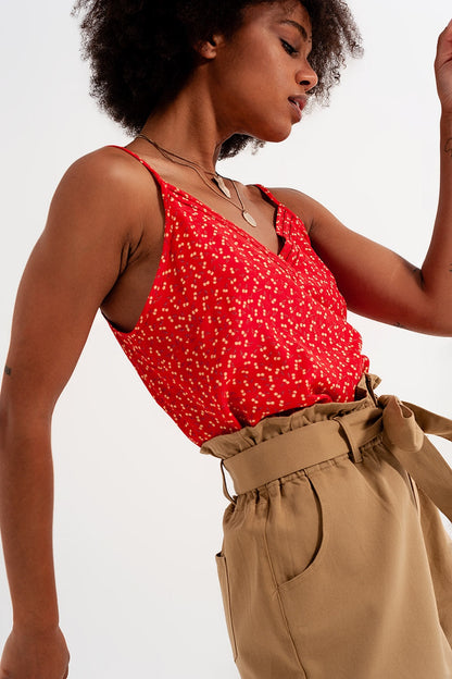 Cherry top in red Q2store