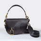 Signature Saddle Bag - Luxury Leather Handbag in Black Urban-Equestrian