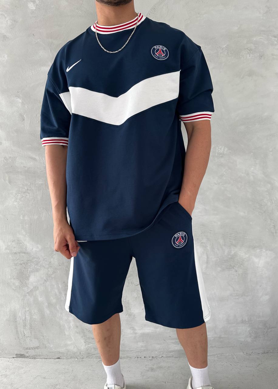 Chevron Victory Men's Polo & Shorts Set – Classic Football Style with Modern Edge Withinblack