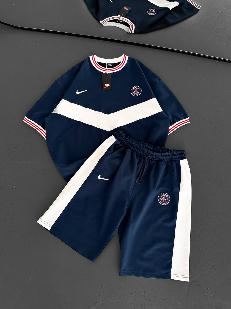 Chevron Victory Men's Polo & Shorts Set – Classic Football Style with Modern Edge Withinblack