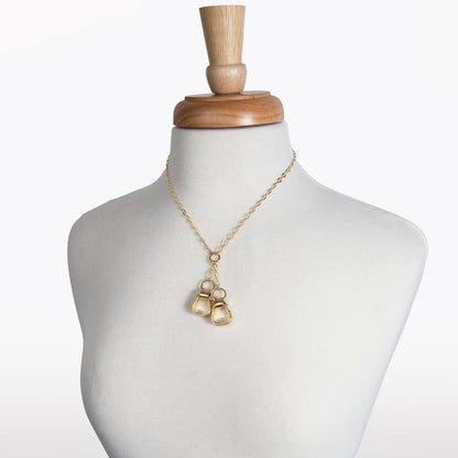 Cheyenne - Double Western Stirrup Necklace in Gold Urban-Equestrian