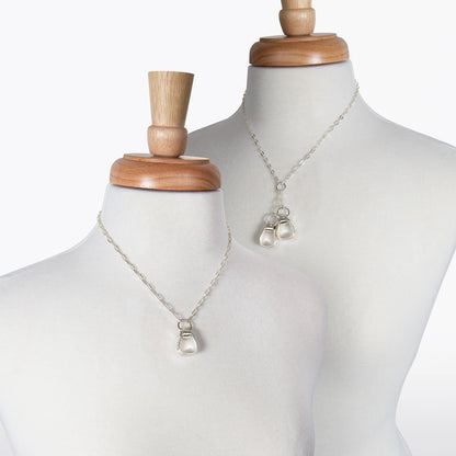 Cheyenne - Single Western Stirrup Necklace in Silver Urban-Equestrian