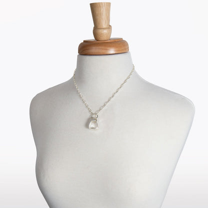 Cheyenne - Single Western Stirrup Necklace in Silver Urban-Equestrian