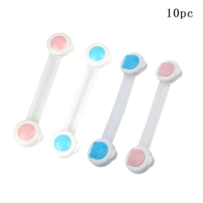Child Safety Cabinet Lock Baby Proof Security Protector Drawer Door Cabinet Lock Plastic Protection Kids Safety Door Lock Stevvex