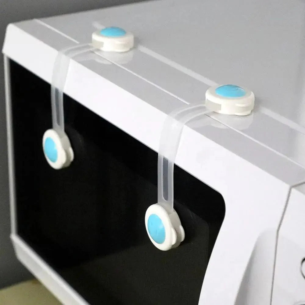Child Safety Cabinet Lock Baby Proof Security Protector Drawer Door Cabinet Lock Plastic Protection Kids Safety Door Lock Stevvex