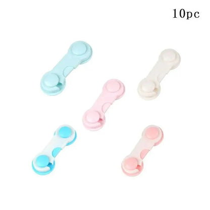 Child Safety Cabinet Lock Baby Proof Security Protector Drawer Door Cabinet Lock Plastic Protection Kids Safety Door Lock Stevvex