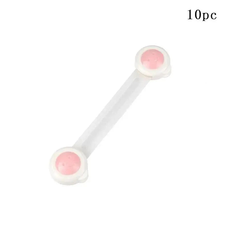 Child Safety Cabinet Lock Baby Proof Security Protector Drawer Door Cabinet Lock Plastic Protection Kids Safety Door Lock Stevvex
