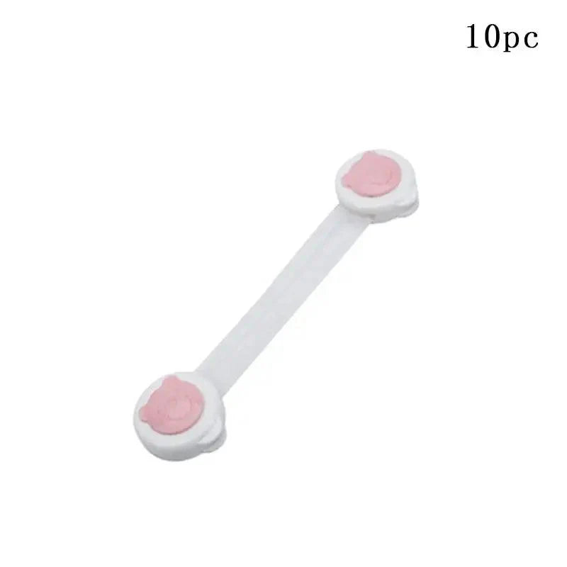 Child Safety Cabinet Lock Baby Proof Security Protector Drawer Door Cabinet Lock Plastic Protection Kids Safety Door Lock Stevvex