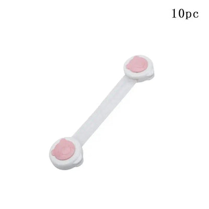 Child Safety Cabinet Lock Baby Proof Security Protector Drawer Door Cabinet Lock Plastic Protection Kids Safety Door Lock Stevvex