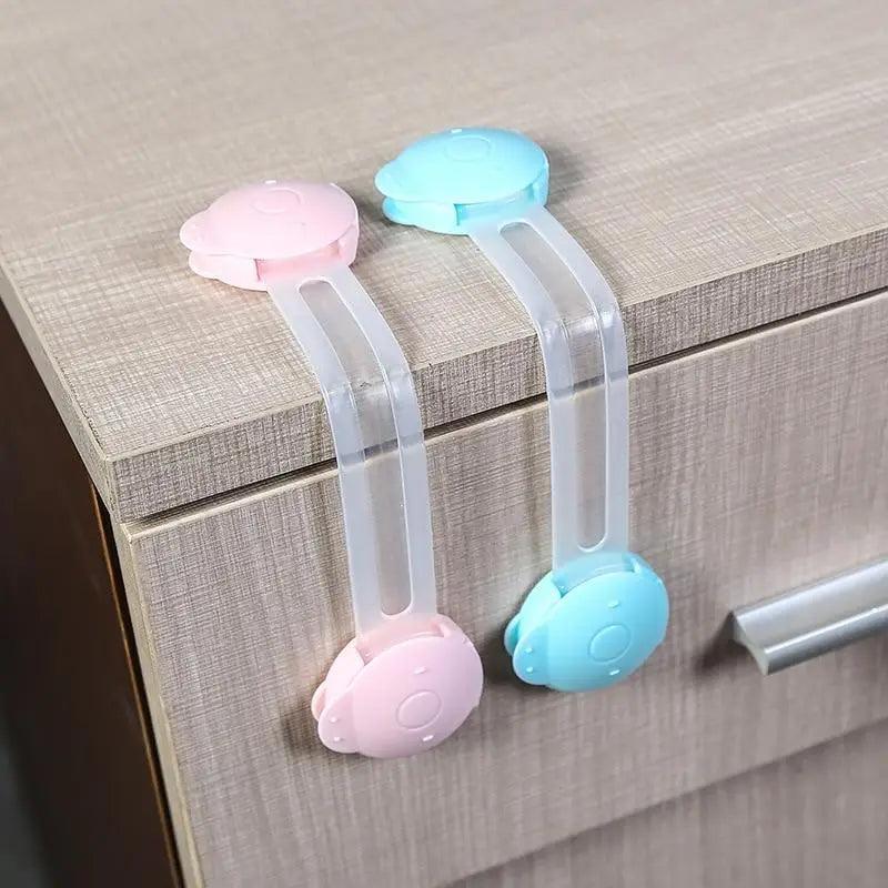 Child Safety Cabinet Lock Baby Proof Security Protector Drawer Door Cabinet Lock Plastic Protection Kids Safety Door Lock Stevvex