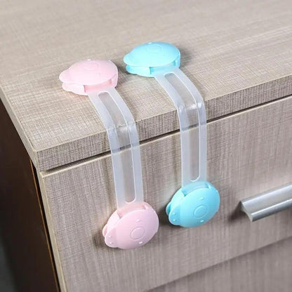 Child Safety Cabinet Lock Baby Proof Security Protector Drawer Door Cabinet Lock Plastic Protection Kids Safety Door Lock Stevvex