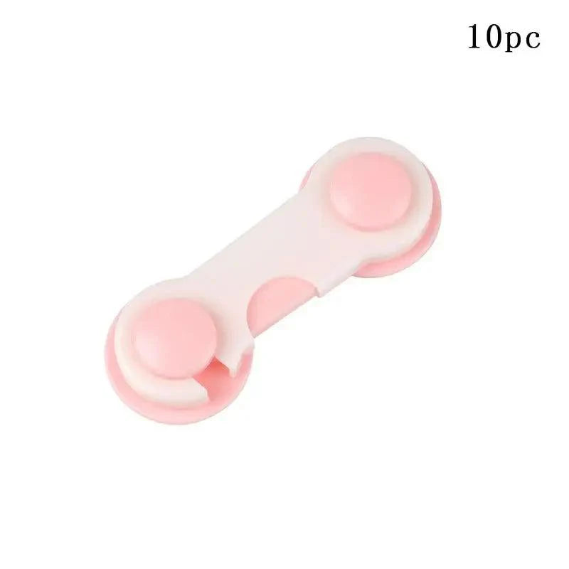 Child Safety Cabinet Lock Baby Proof Security Protector Drawer Door Cabinet Lock Plastic Protection Kids Safety Door Lock Stevvex