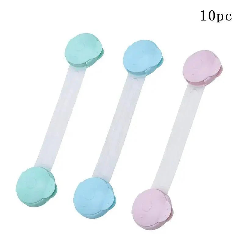 Child Safety Cabinet Lock Baby Proof Security Protector Drawer Door Cabinet Lock Plastic Protection Kids Safety Door Lock Stevvex