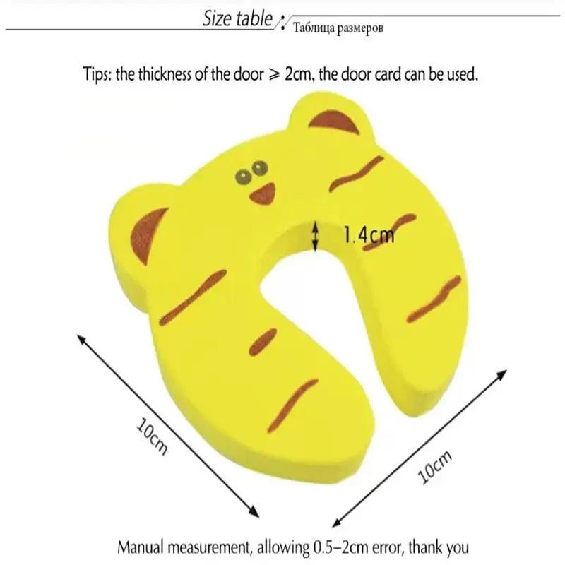 Child Safety Protection Baby Safety Cute Animal Security Card Door Stopper Baby Newborn Care Child Lock Protection From Children Stevvex