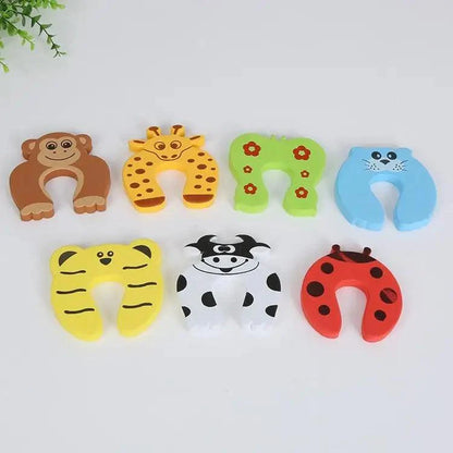 Child Safety Protection Baby Safety Cute Animal Security Card Door Stopper Baby Newborn Care Child Lock Protection From Children Stevvex