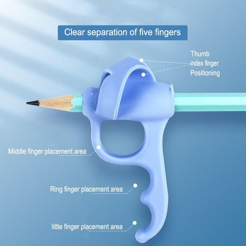 Children's Writing Posture Pen Holder Soft Silicone Pencil Holder for Kids Learning Aid Grip Posture Correction Stationery Gift Kids Handwriting Aid Correction Tool Stevvex