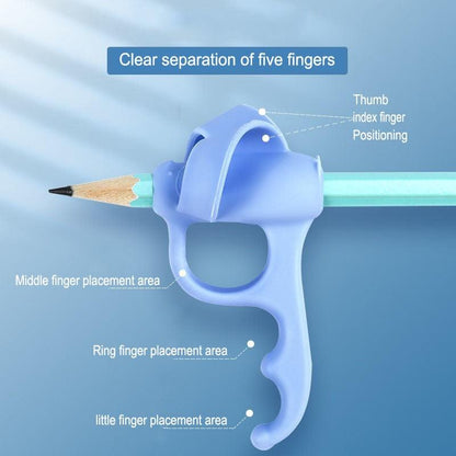 Children's Writing Posture Pen Holder Soft Silicone Pencil Holder for Kids Learning Aid Grip Posture Correction Stationery Gift Kids Handwriting Aid Correction Tool Stevvex