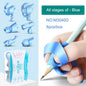 Children's Writing Posture Pen Holder Soft Silicone Pencil Holder for Kids Learning Aid Grip Posture Correction Stationery Gift Kids Handwriting Aid Correction Tool Stevvex
