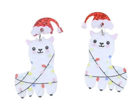 Christmas Alpaca Earrings Purely Alpaca