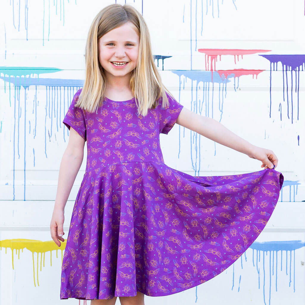 "Emergence" Cicadas Super Twirler Dress with Pockets Princess Awesome & Boy Wonder