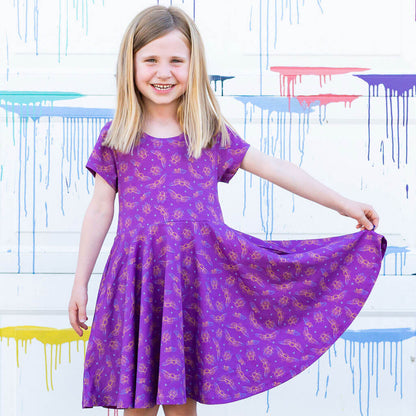 "Emergence" Cicadas Super Twirler Dress with Pockets Princess Awesome & Boy Wonder