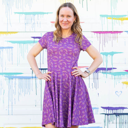 Adult "Emergence" Cicadas Super Twirler Dress with Pockets Princess Awesome & Boy Wonder