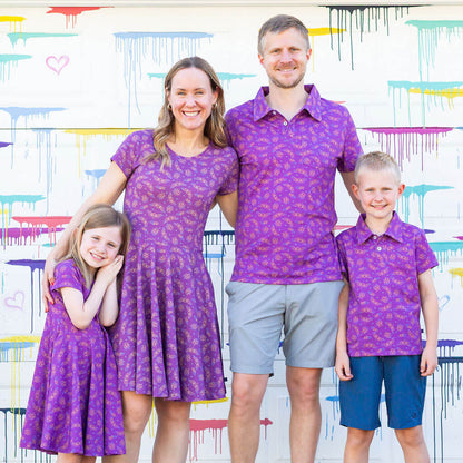 Adult "Emergence" Cicadas Short Sleeve Polo Shirt Princess Awesome & Boy Wonder