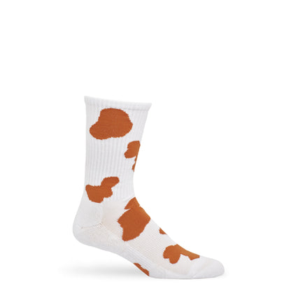 CiderOrange Cow Print Casual Socks DeadSoxy