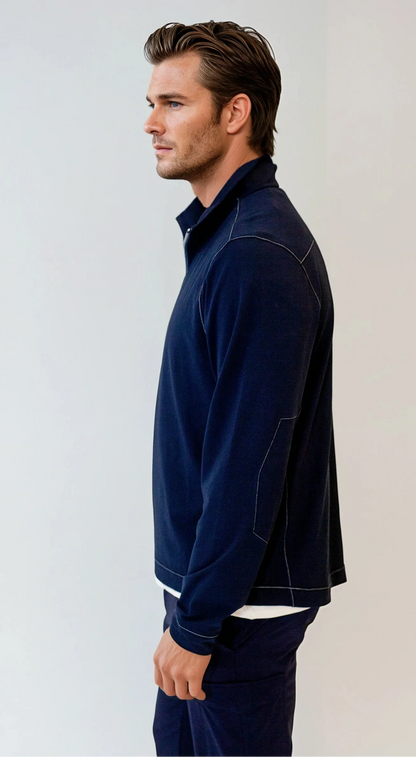 Buki Cinqo Travel Half Zip - Navy Buki