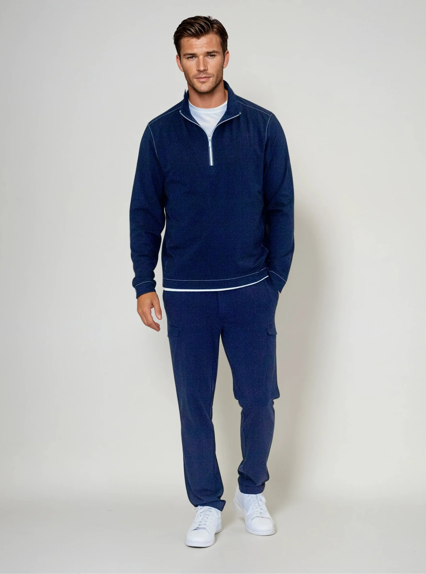 Buki Cinqo Travel Half Zip - Navy Buki