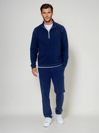 Buki Cinqo Travel Half Zip - Navy Buki