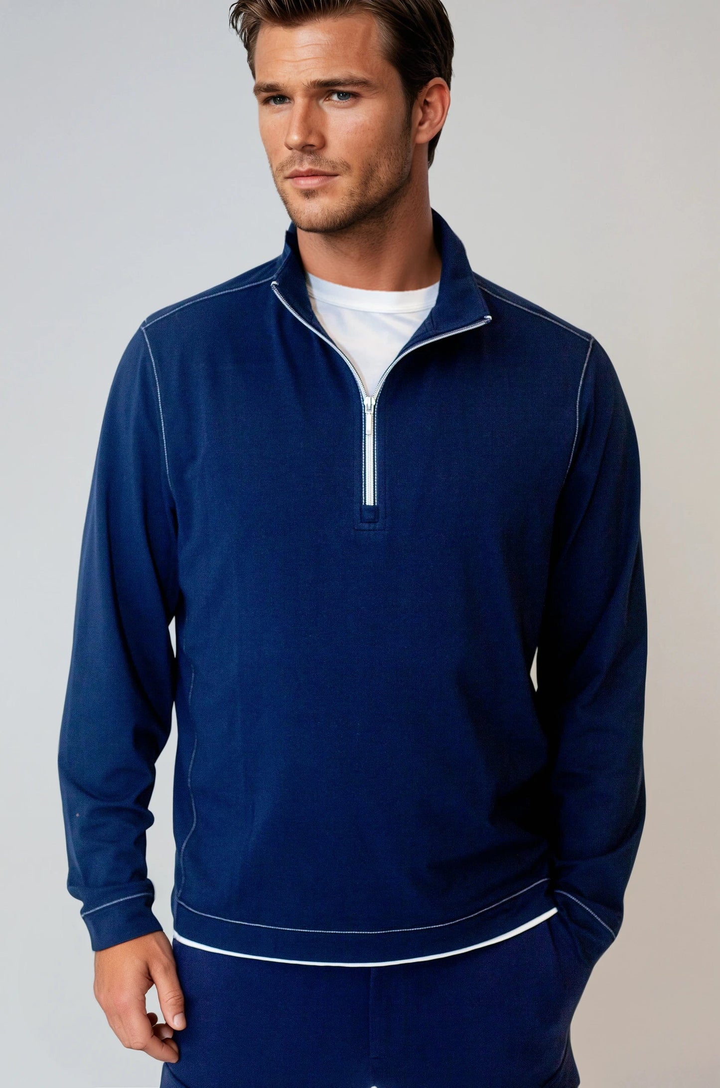 Buki Cinqo Travel Half Zip - Navy Buki